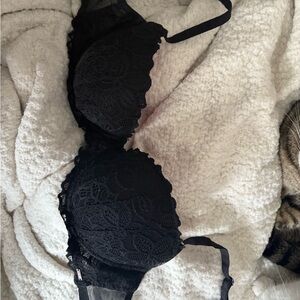 Elegant Black Lace Bra